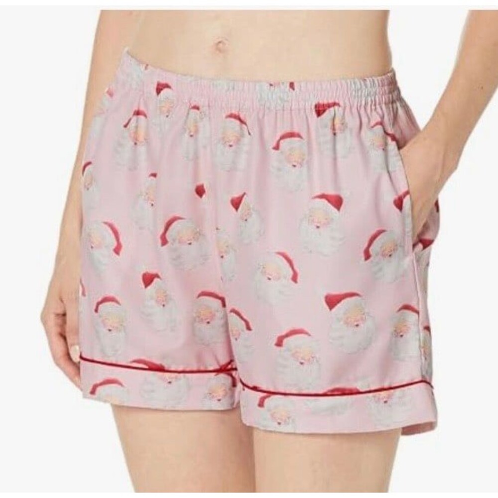 Mud Pie Women's Holiday Sleep Short Pink Size M New With Tag